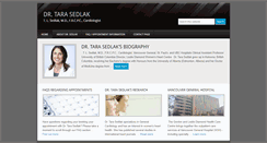 Desktop Screenshot of drtarasedlak.com